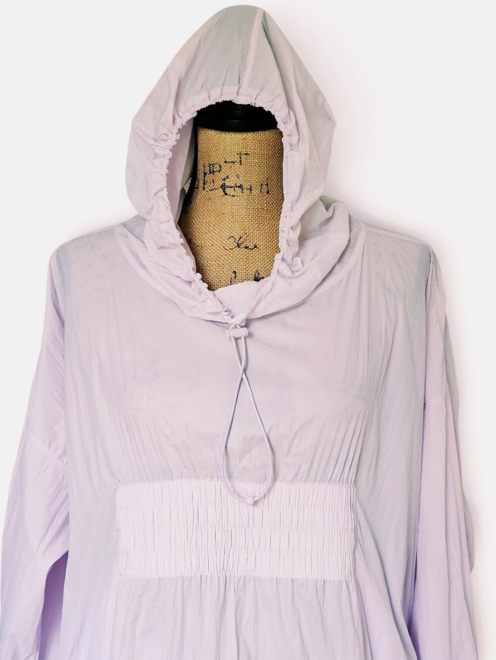 Athleta Dispatch Anorak Light Purple Hooded Pullover Windbreaker Jacket, Size M - Picture 6 of 9
